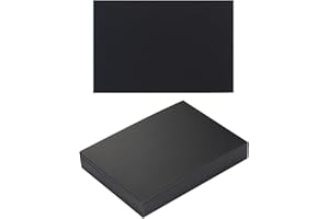 TOPEEN 100 Pack Thick Paper Cardstock Blank Heavy Cards Stock for Invitations, Greeting Cards Making, Postcards, Photos, 250GSM Thick Paper (Black, 4x6 inches)