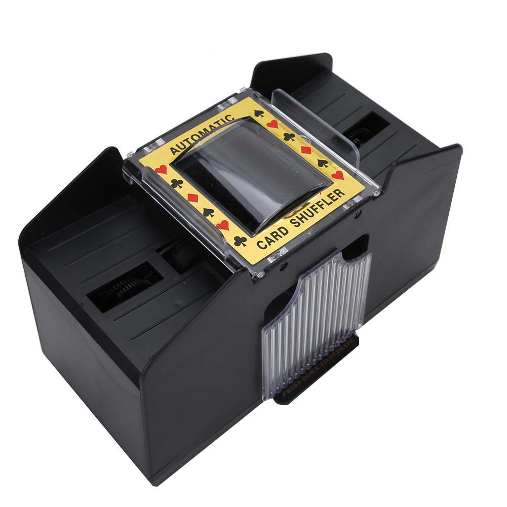Automatic 4Deck Card shuffler, BatteryOperated Electric Mixer Ideal