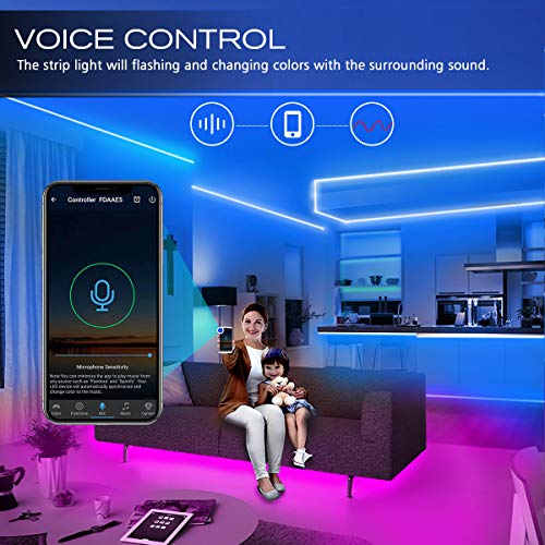 Daybetter Smart WiFi App Control Led Strip Lights Work with Alexa Google Assistant -16.4 feet - Image 4