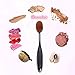 Makeup brushes, Aooher Kabuki Oval Toothbrush Makeup Brush Set Contour Foundation Eyeshadow Blush Professional Comestic Brushes with Silicone Cleaning Mat Tool