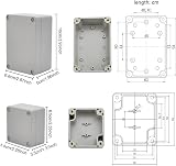 OTTYMO 4Pcs IP65 Waterproof Junction Box ABS Plastic Electrical Project view 2