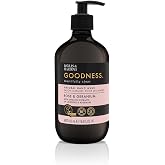 Baylis &amp; Harding Liquid Hand Soap Wash with Dispenser, Goodness, Rose &amp; Geranium, 16.9oz/500ml