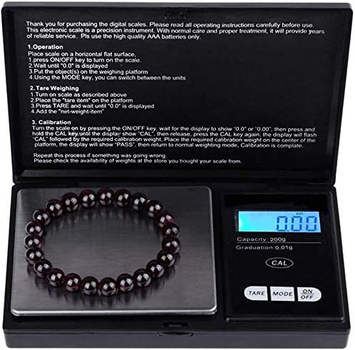 Zacro Digital Kitchen Scale Portable Pocket Scale 200g X 0.01g Mini Weighing Scale Jewelry Scale with LCD Display Batteries Included - Image 3