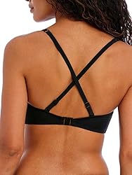 Freya Jewel Cove Convertible Bikini Top 30FF, Black