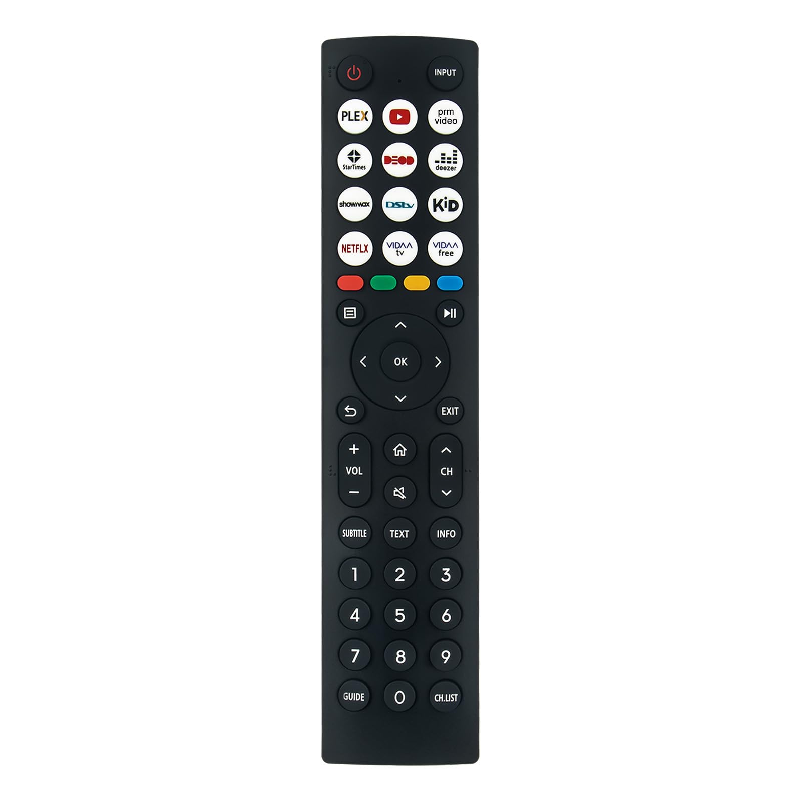 VINABTY EN2J36H Replacement Remote Controls Applicable For Hisense VIDAA LCD LED TV Compatible Models 3A7300F 50A7300F 50A7300FTUK 55U8HAU 55E7HQ 50E77HQ 43A7300F 43A7300FTUK 55A7300F 65A7300F