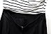 Omeya Womens Sexy Open Back Cocktail Slim Black White Striped Mini Dress (S, Black)
