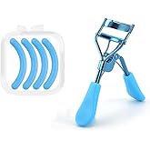Blue Eyelash Curlers for Women Eyelash Curler with 4 Replacement Refill Pads Lash Curler Premium Quality Eye Lash Curler Makeup Eyelashes Tool to Curl and Lifted Lashes Eye