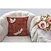 HGOD DESIGNS Japanese Throw Pillow Cover,Asian Oriental Two Cranes and Chrysanthemums Japan Wave Floral Pattern Decorative Pillow Cases Linen Square Cushion Covers for Home Sofa Couch 18x18 inch