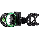 LWANO 5 Pin Bow Sight with Rheostat Light and Reversible Mount Design