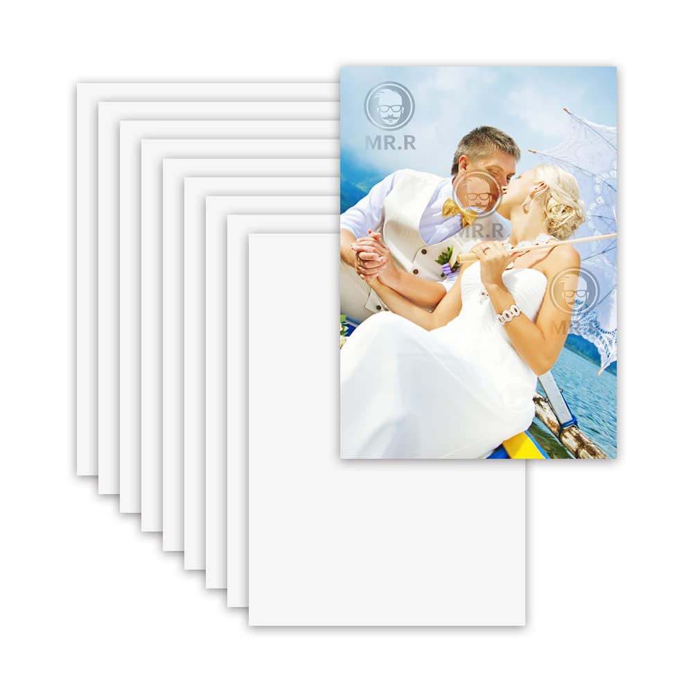 MR.R 10 Pieces 8x12 inch Sublimation Blanks Aluminum Metal Board Glossy Pure White Photo Blanks Aluminum Sheet Sign aluminum Plate for Sublimation Heat Transfer Printing,0.22 mm Thickness