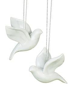 2 Piece Friendship Dove Christmas Ornaments in Gift Box