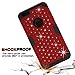 TOPSKY Compatible with iPhone 6s Plus Bling case, iPhone 6s Plus Bling case, [Shock Absorption] Studded Rhinestone Bling High Impact Resistant Armor Defender Case for iPhone 6 Plus and iPhone 6s Plus, Red-Black