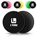 LYOU Exercise Sliders, Multi-Function Core Sliders: Dual Sided Exercise Disc for Enhancing Coordination of Whole Body, Perfect for Use on Carpet or Hard Floors (Black)