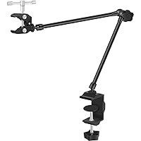 Toolour Helping Hands Soldering Clamp, 19.7” Magic Arm, Flexible Articulating Arms with Clamps, Magic PCB Clip for Hot Air Gu