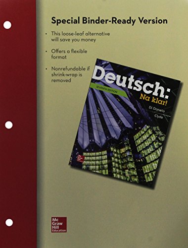 Loose Leaf Deutsch: Na Klar! An Introductory German Course, Student Edition with Connect Access Card