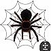 MECO Spider Scary Toy Remote Control 8'' 4CH Realistic RC Prank Holiday Halloween Gift Model