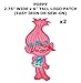 2 PCS Poppy Trolls Cartoon Theme DIY Iron / Sew-on Decorative Applique Patches