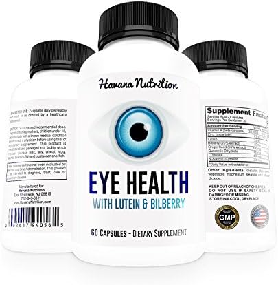 Eye Health with Lutein &amp; Bilberry - Vitamins for Healthy Eyes - Vision Care