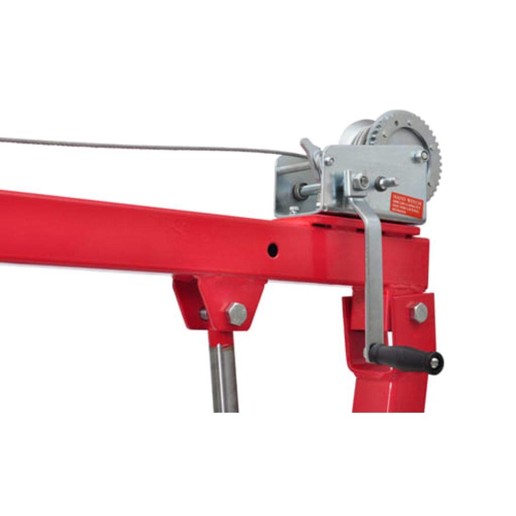 Gruetta Per Pick Up Idraulica Con Verricello Max 900 Kg 1800 Mm Girevole A 360 Mini Gru Di Sollevamento