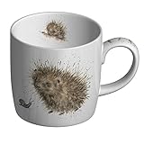 Wrendale Designs Prickled Tink (Hedgehog) Fine Bone China Single Mug, Multi Coloured, 8 x 12 x 8 cm
