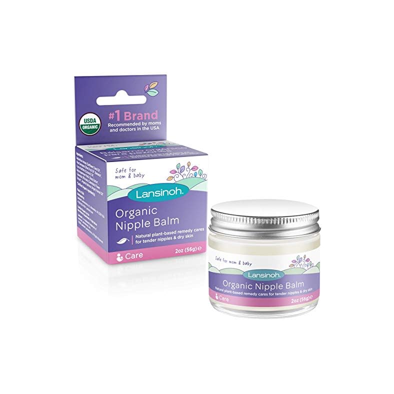 Lansinoh Organic Nipple Balm, Breastfeeding Essentials, 2 Ounces