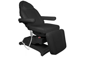 GreenLife 270° Swivel 4 Motors Electric Massage Table Facial Beauty Chair Eyelash Waxing Bed with Adjustable Height, Backrest