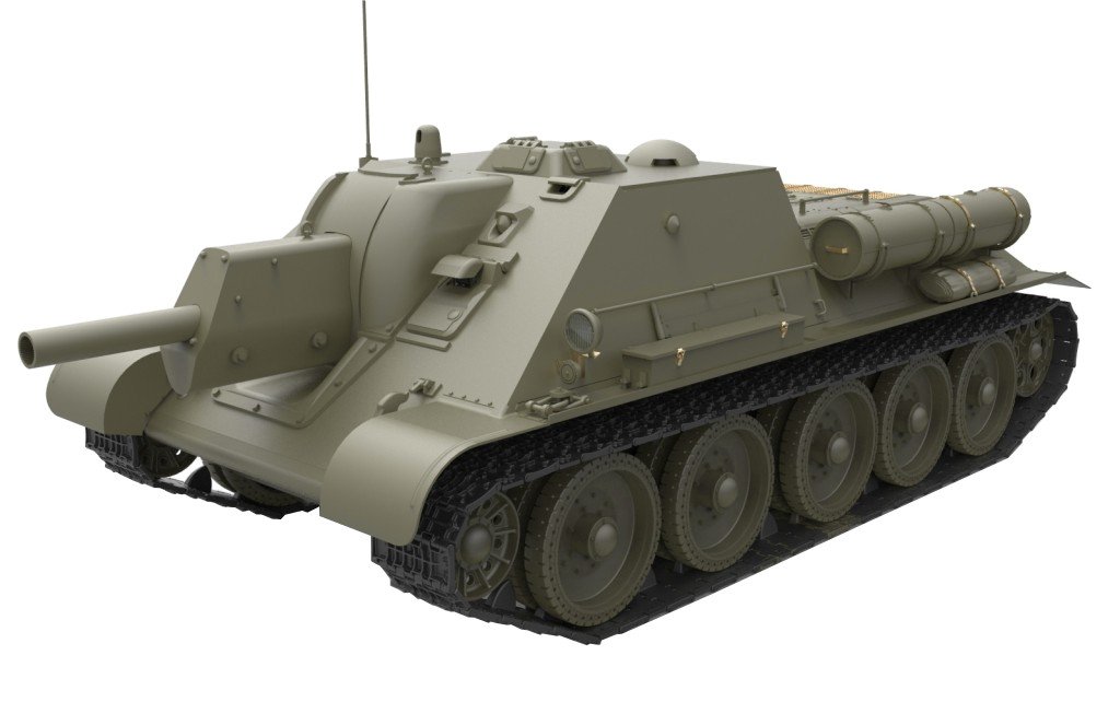 Unbekannt Mini Full Art 35175 – Model Kit Su 122 Initial Production with Interior