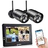 sequro GuardPro Wireless Surveillance Security Camera System Monitor, Weatherproof Outdoor Night Vision HD AC-Powered…