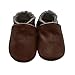 Mejale Baby Boy Girl Shoes Soft Soled Leather Moccasins Anti-Skid Infant Toddler Prewalker (Brown,12-18 Months)