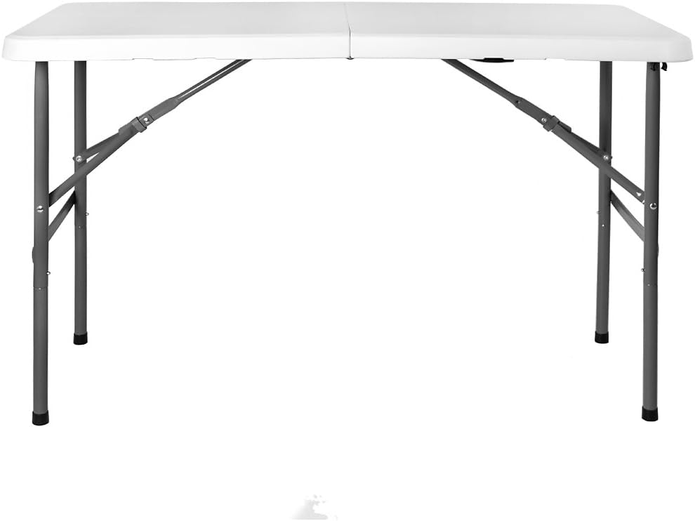Home Vida 4ft Folding Table, White - Image 3