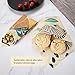 eeswax Wrap Assorted 5 Packs, Eco Friendly Reusable Food Wraps, Sustainable Say No to Plastic Food Storage - 1 Small, 3 Medium, 1 Large- Say Goodbye to Plastic