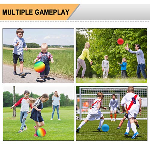 Playground Balls, 8.5 Inch Dodgeball Kickball for Kids Adults Outdoor Four Square Handball Game