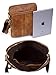 BAIGIO Leather Crossbody Handbag Messenger Bag Satchel Shoulder Bags for Men / Women (Brown)