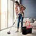 Mop and Bucket Set Strongest Heaviest Duty Mop - Best Floor Mop Easy To Use - For Professional Home Floor Cleaning System - 360 Spin Non Scratch Microfiber Wet Jet Mop With Integrated Wringer Bucket