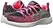 Skechers Kids Burst Ellipse Sneaker, Charcoal/Pink, 1 M US Little Kid