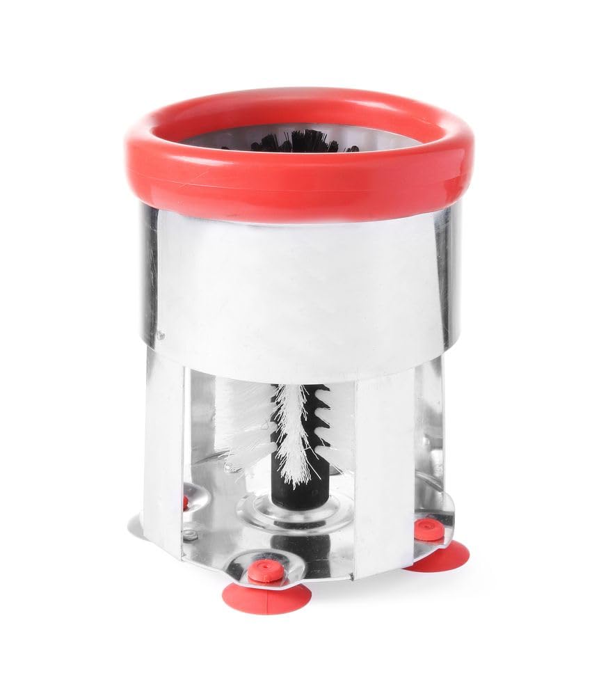 HENDI Glass brush round, ⌀150x(H)190 mm, White/Red