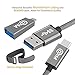 USB C Cable 6ft Braided Fast Charger (+ USB C Adapter) SuperSpeed Type C to USB 3.0 (A to C) USB-IF Extra Long Cord for Nintendo Switch, Samsung Note 8, Galaxy S8, MacBook, Google Pixel 2 - Space Gray