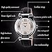 Women's Business Style Black Wrist Watch,Function Handy Watch,Great Basic Leather Strap Roman Number and Waterproof Analog Quartz Watches with Silver Dial