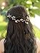Missgrace Bridal Rose Gold Crystal Hair Vine Wedding Vintage Headpiece Women Leaf Headband Hair Accessory Wedding Hair Jewelry for Festival and Party- Bridal Hair Accessories for Bride
