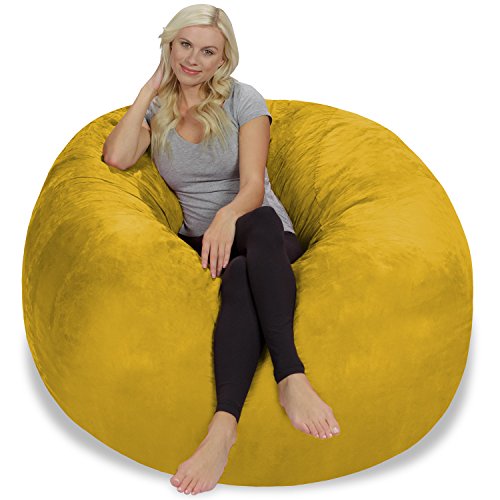 Chill Sack Bean Bag Chair Giant 5' Memory Foam Furniture Bean Bag