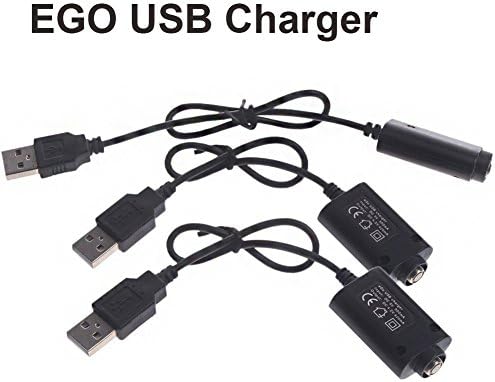 3pcs 510 Thread e-Go Thread Usb Cable Plug for Batteries Pack of 3 with overcharge protection