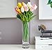 StillCool Artificial Flowers Tulip 12pc/set Pu Stunning Holland Mini Tulip Flower Real Touch Wedding Flower Artificial Latex Flowers Plants for Party Room Home Hotel Event Decoration (Multicolor)