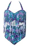 Youngerbaby Women's Plus Size Swimwear High Waist Braided Fringe Bikini Sets