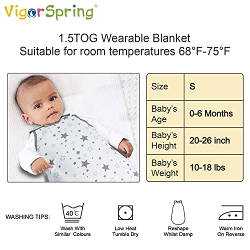 VigorSpring Baby Wearable Blanket,Pure tog Baby Sleep