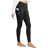 baleaf Women's Fleece Lined Leggings Thermal Warm Winter Tights High Waisted Yoga Pants Cold Weather with Pockets