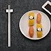Devico 10 Pairs Premium Quality Metal Chopsticks 18/10 Stainless Steel, Reusable Dishwasher-safe, Lightweight 9.45 Inches Length, Chopstick Set