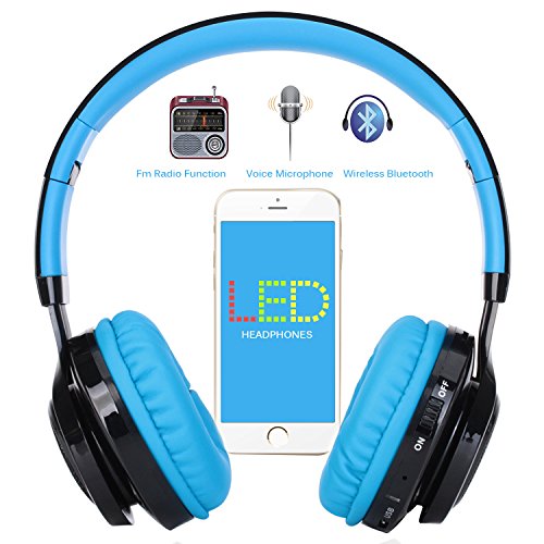 image for Bluetooth Headset, Riwbox AB005 Wireless Headphones 4.0 with Microphon