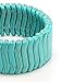 Gem Stone King 7.5inches Simulated Turquoise Howlite Beads Stretchy Bangle Bracelet 30MM