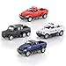 AMANYER Set of 4 Pickup Trucks Toy Pull Back Vehicles Mini Car Toy for Kids Toddlers Boys Pull Back And Go Car Toy Play Set