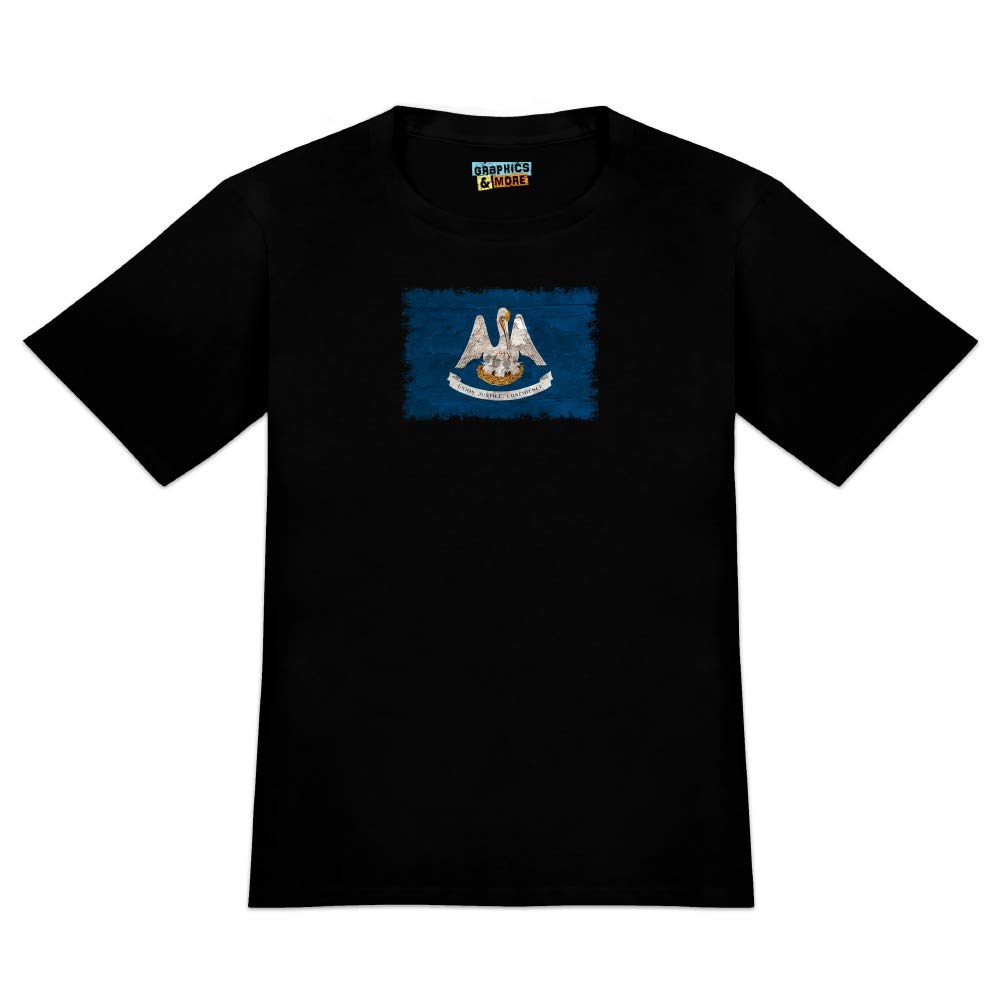 Rustic Louisiana State Flag Distressed Usa Novelty T Shirt